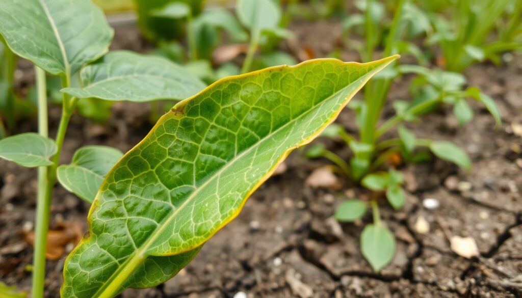 Deficiência de nitrogênio nas plantas